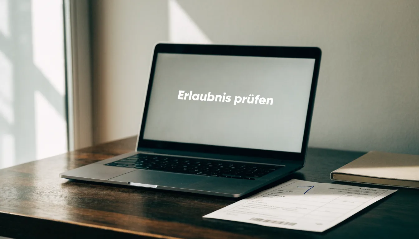 Eine Messingwaage steht auf einer dunklen Holzplatte vor einem Fenster, durch das weiches Tageslicht fällt.