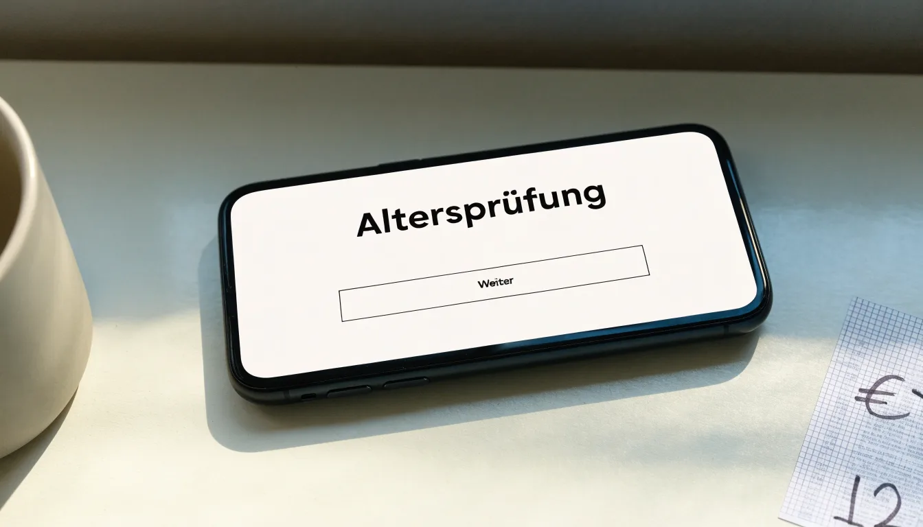 Ein Richterhammer aus Holz und eine kleine Messingwaage stehen auf einer polierten Tischplatte vor einer hellen Wand.